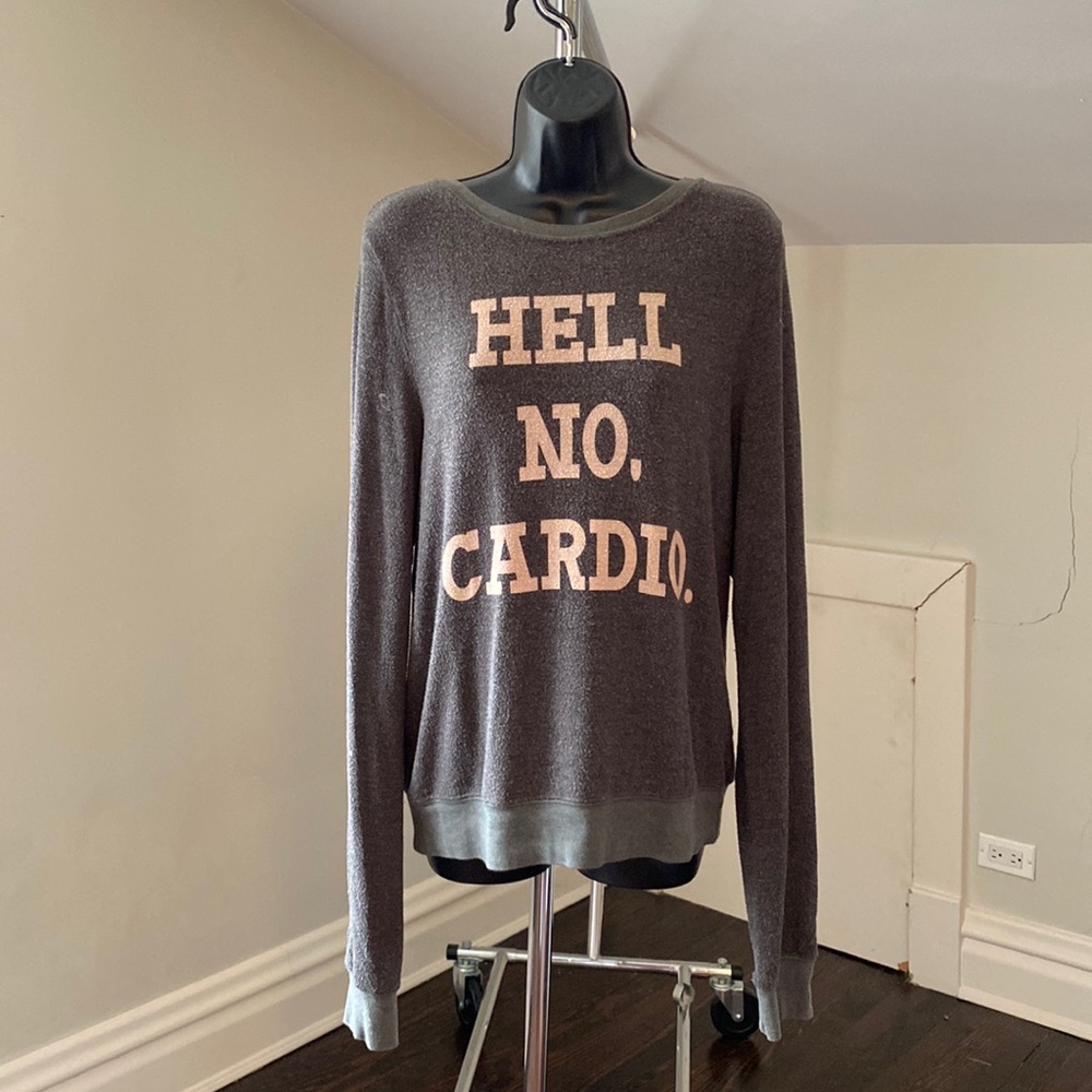 WILDFOX Hell No Cardio Baggy Beach Sweatshirt
